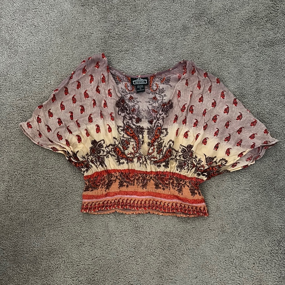ANGIE Vintage flowy top